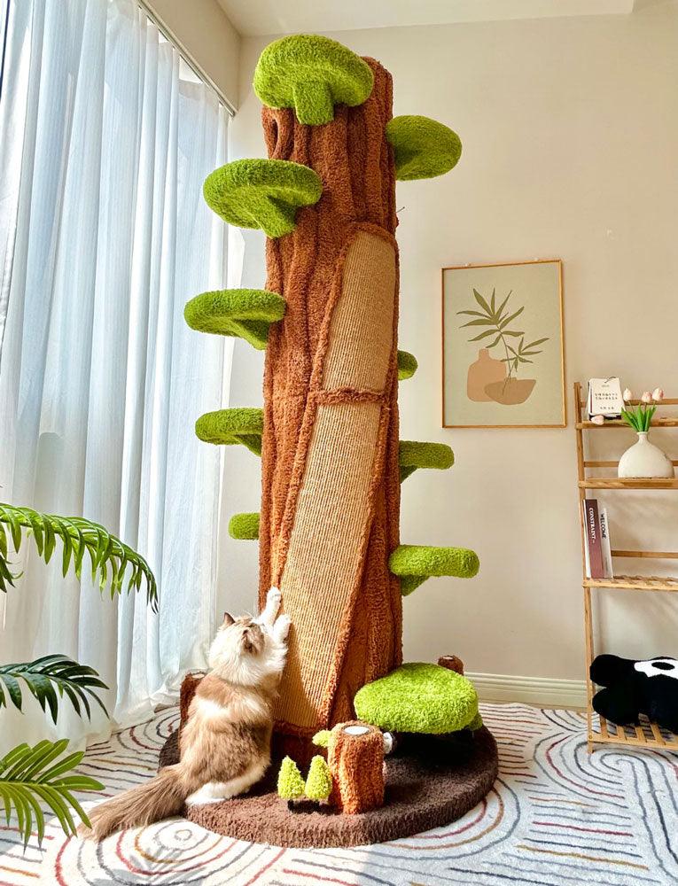 Dailypets Mega Forest Cat Tree with Tree-Hole Hideaways for Large and Multiple Cats