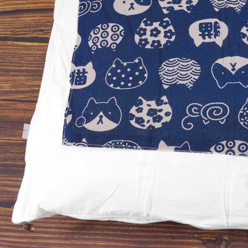 Dailypets Cat Fun Futon Bed – Japanese-Inspired Cat Bed with Matching Pillow