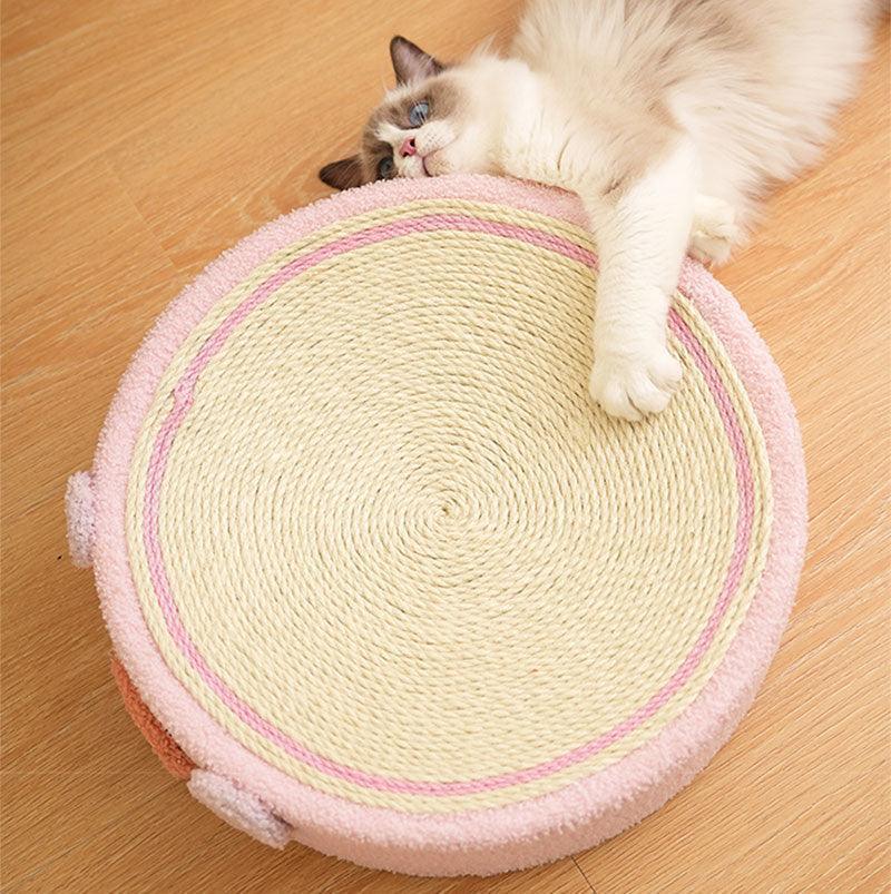 Dailypets Cartoon Pig Cat Scratcher and Bowl-Shaped Lounger with High-Density Sisal Surface