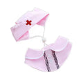 Dailypets Nurse Cat Costume Set with Hat and Lace Collar for Photo Sessions