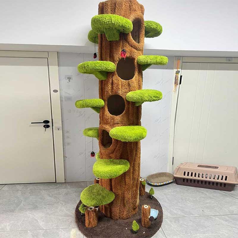 Dailypets Mega Forest Cat Tree with Tree-Hole Hideaways for Large and Multiple Cats