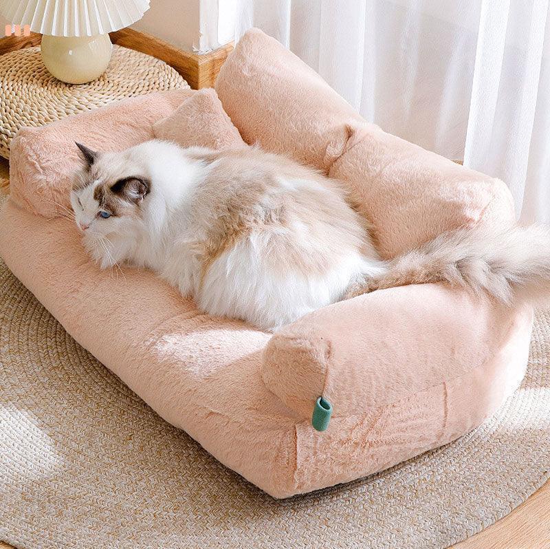 Dailypets ComfyPaw Cat Sofa – Modern Plush Bed with Removable Cover