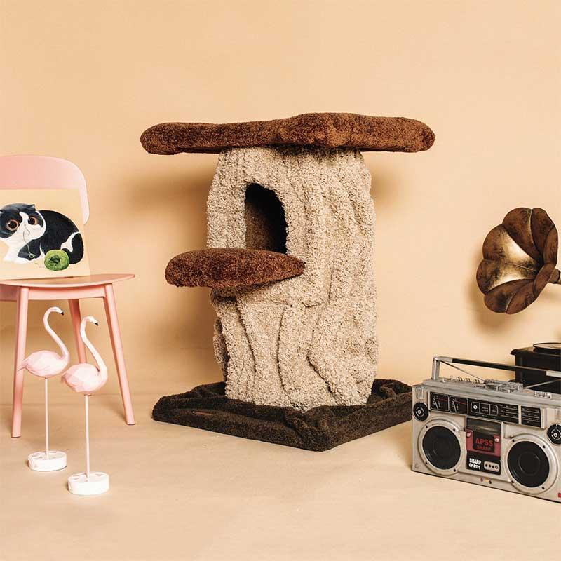Dailypets Heavy Duty Cat Tree with Solid Wood Core and Spacious Cat Condo for Indoor Cats
