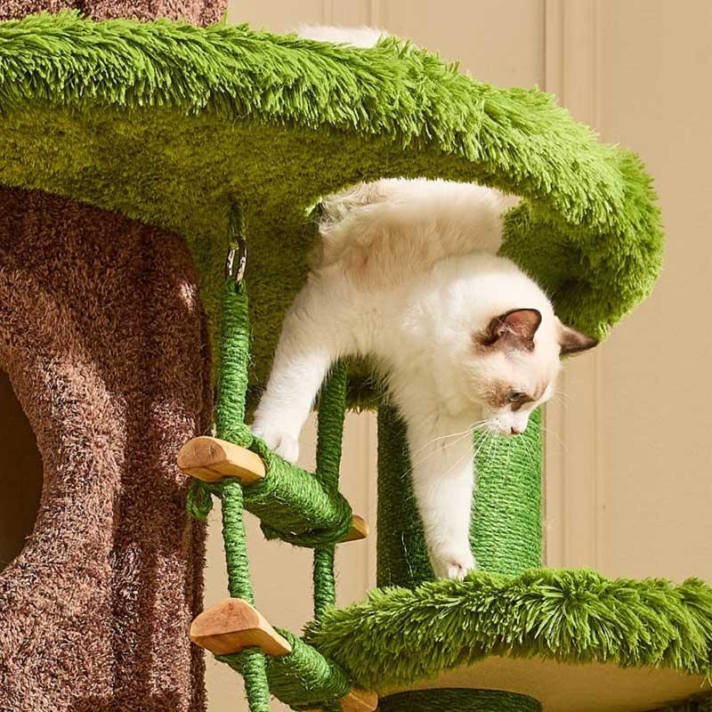 Dailypets Jungle Cat Tree – Tall 205cm Cat Castle for Large and Multi-Cat Homes