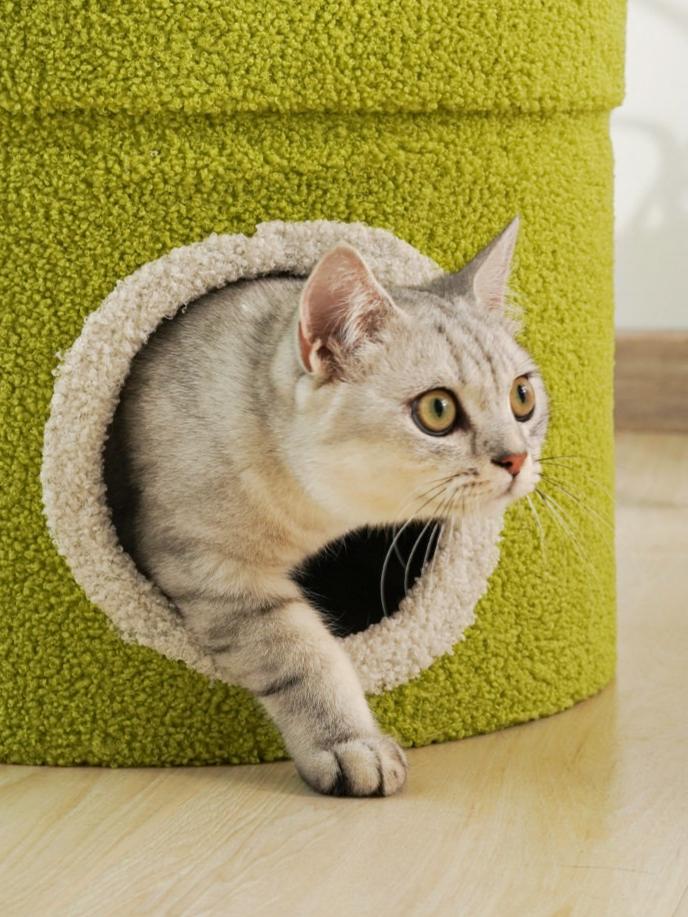Dailypets Piranha Plant Cat Tree with Cat Cave, Sisal Scratching Post and Cozy Perch