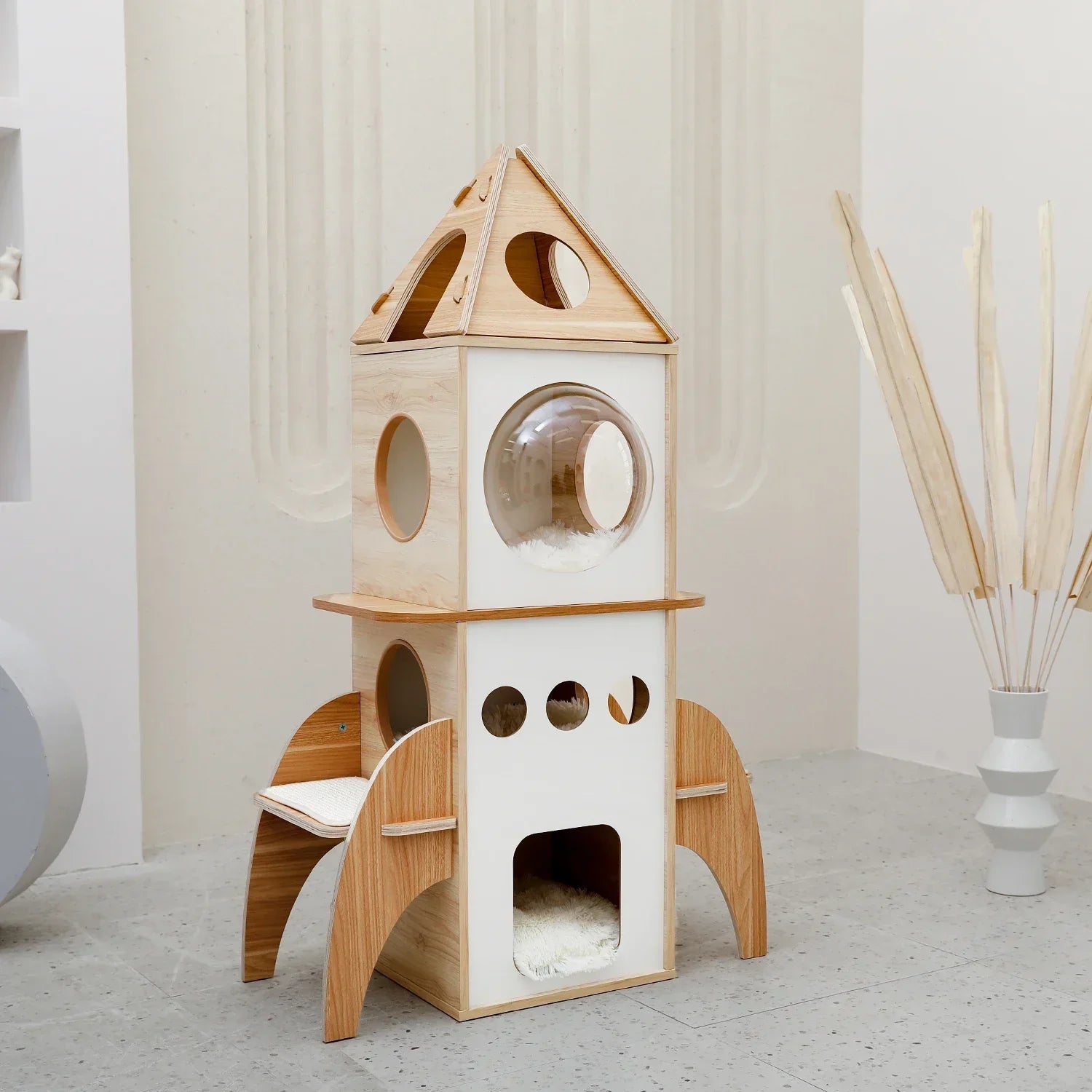 Dailypets Space Cat Tower – Large Indoor Climbing Frame with Cozy Nest