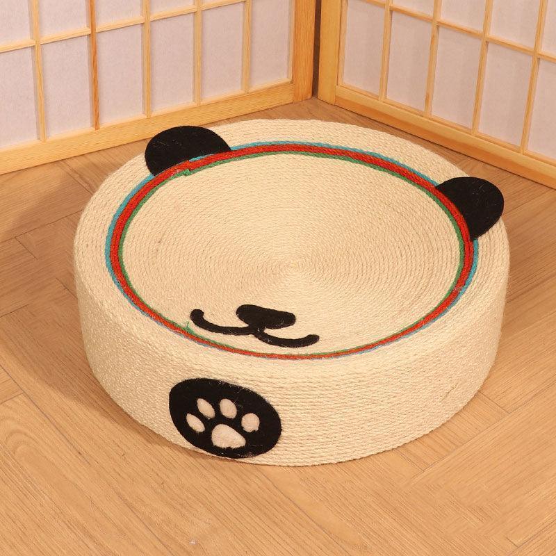 Dailypets Cartoon Pig Cat Scratcher and Bowl-Shaped Lounger with High-Density Sisal Surface