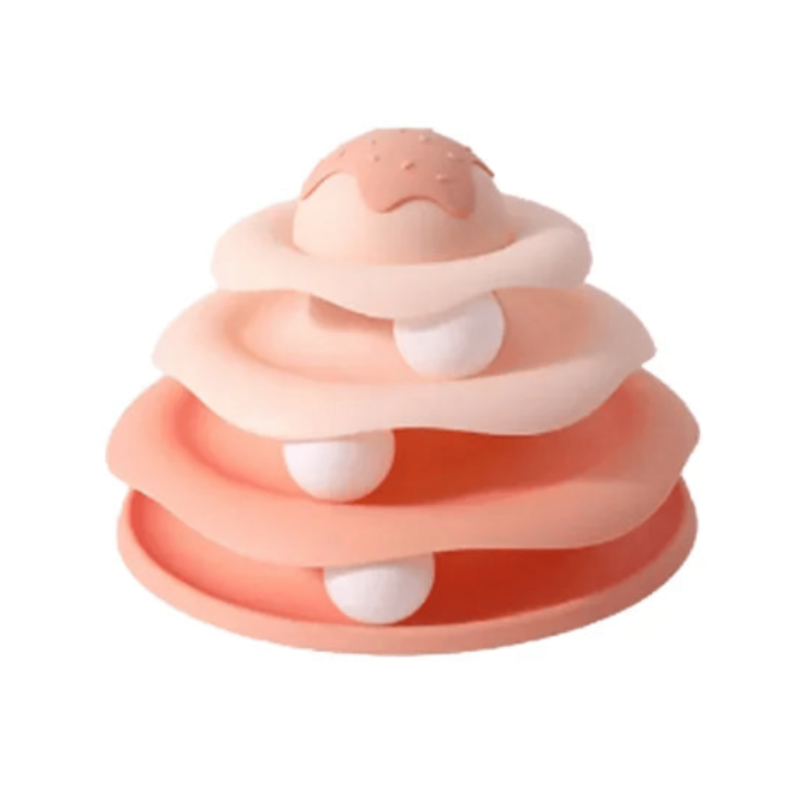 Dailypets Multi-Level Cat Ball Tower with Interactive Rolling Tracks for Indoor Play