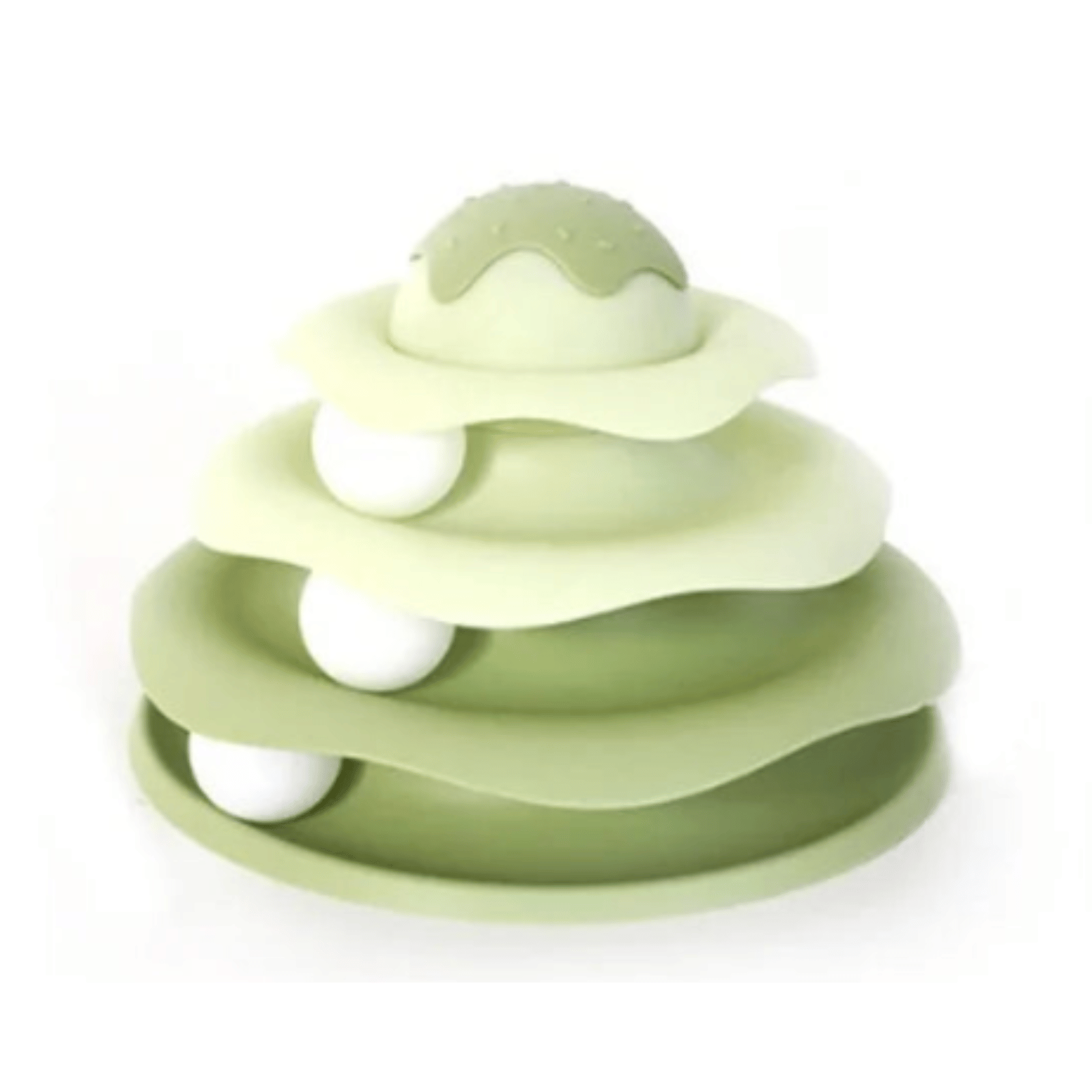 Dailypets Multi-Level Cat Ball Tower with Interactive Rolling Tracks for Indoor Play