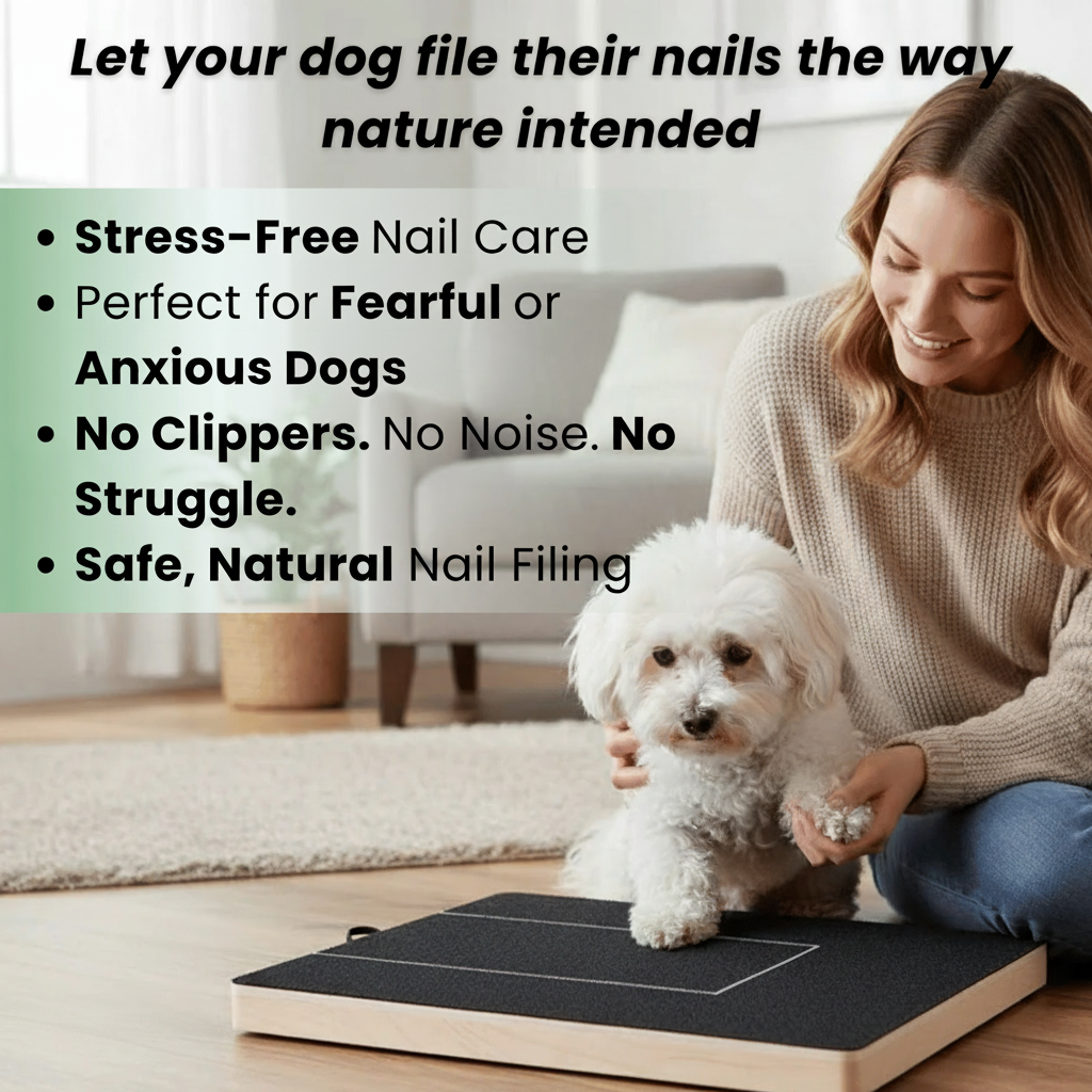 Dailypets Wooden Pet Nail Scratch Board for Natural Dog Nail Maintenance at Home