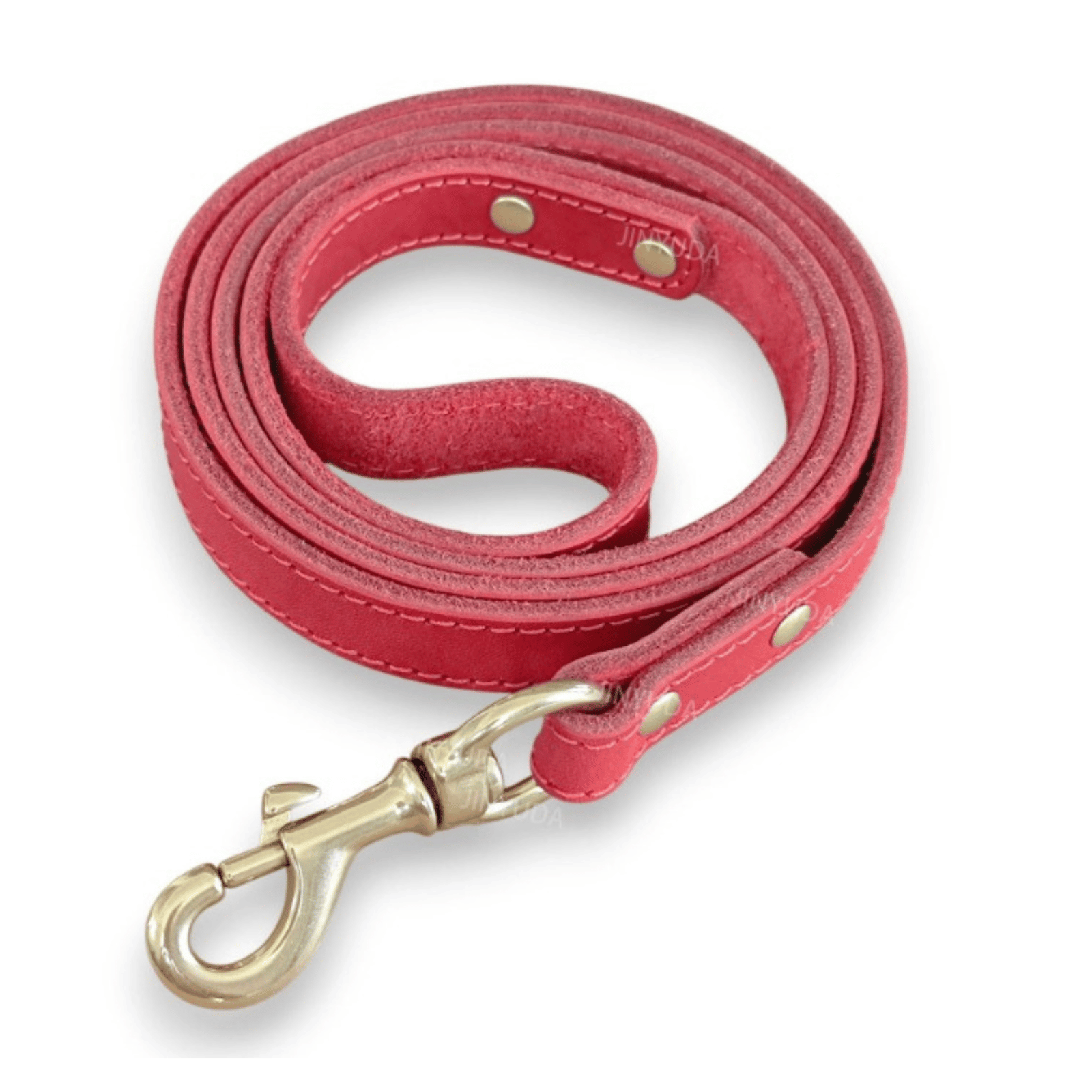 Dailypets Premium Leather Dog Lead with 150 cm Length for Everyday Walking Control