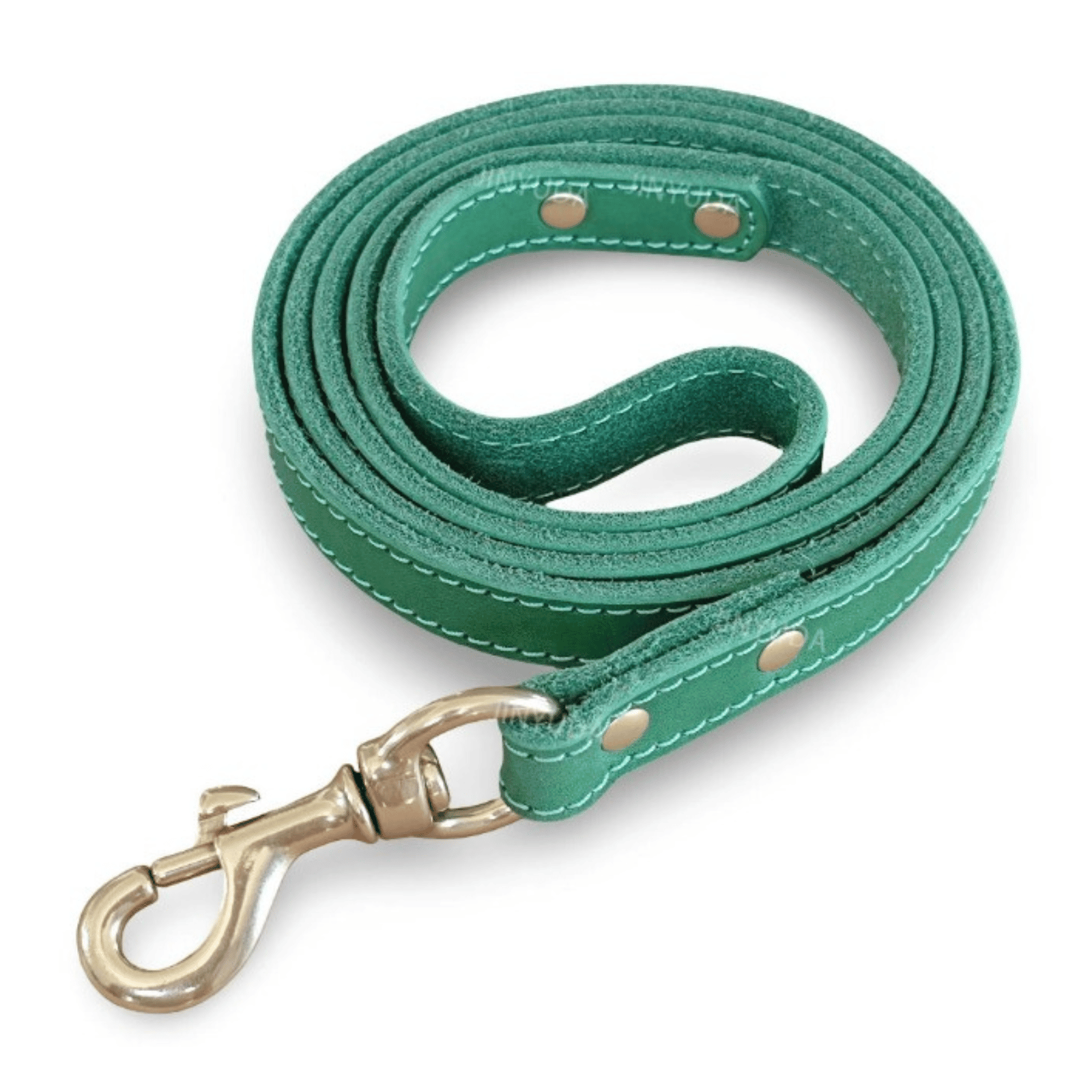 Dailypets Premium Leather Dog Lead with 150 cm Length for Everyday Walking Control