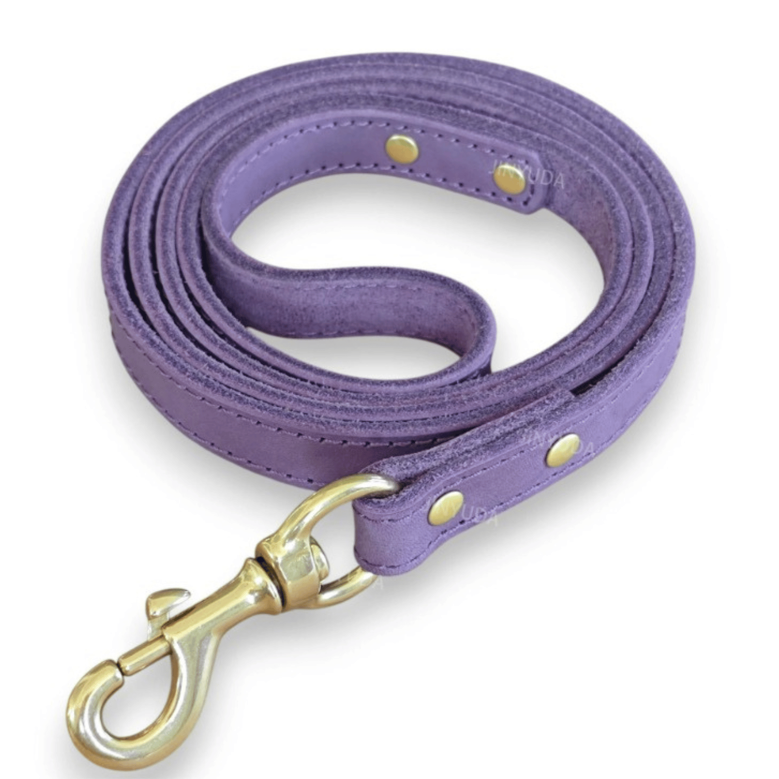 Dailypets Premium Leather Dog Lead with 150 cm Length for Everyday Walking Control