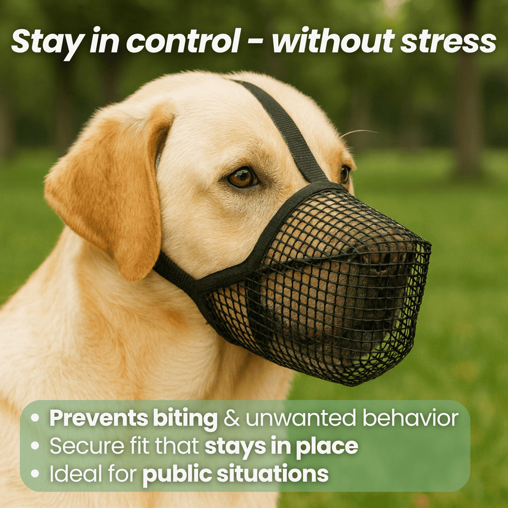Dailypets Breathable Soft Dog Muzzle with Adjustable Mesh Fit for Everyday Comfort