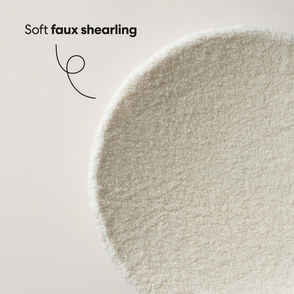Dailypets Soft Cat Nest Bed – Faux Shearling Round Cushion