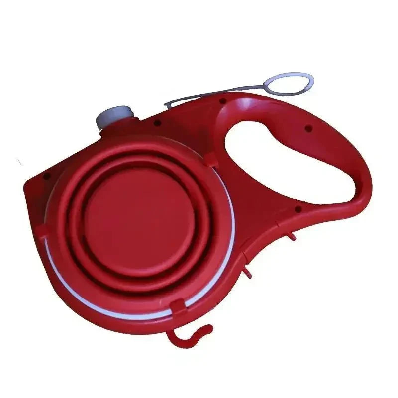 Dailypets 4-in-1 Dog Leash with Water Bottle, Bowl, and Waste Bag Dispenser