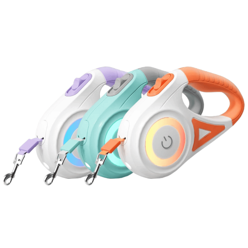 Dailypets Illuminated Retractable Dog Lead with Ergonomic Handle for Daily Walking