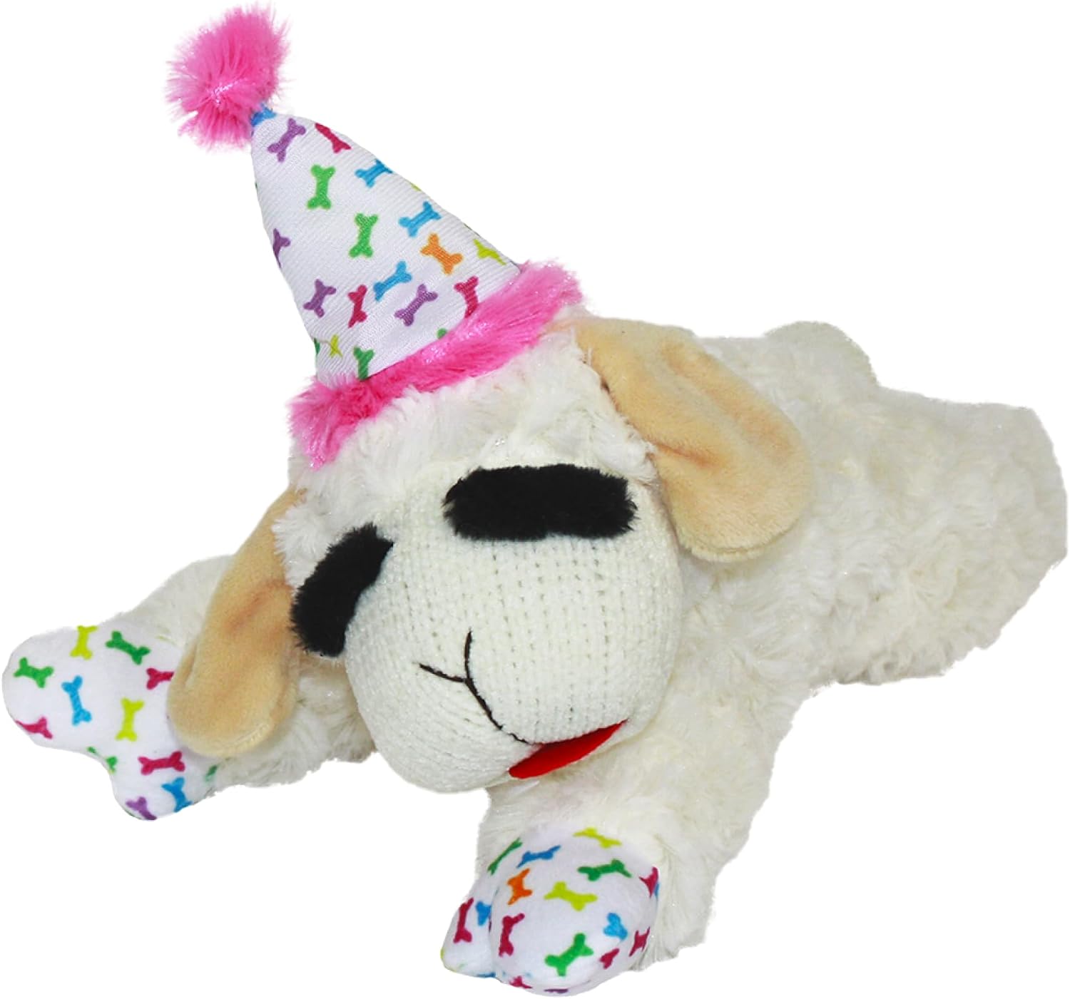 Dailypets Plush Squeaky Lamb Dog Toy for Cuddling, Fetch, and Everyday Play