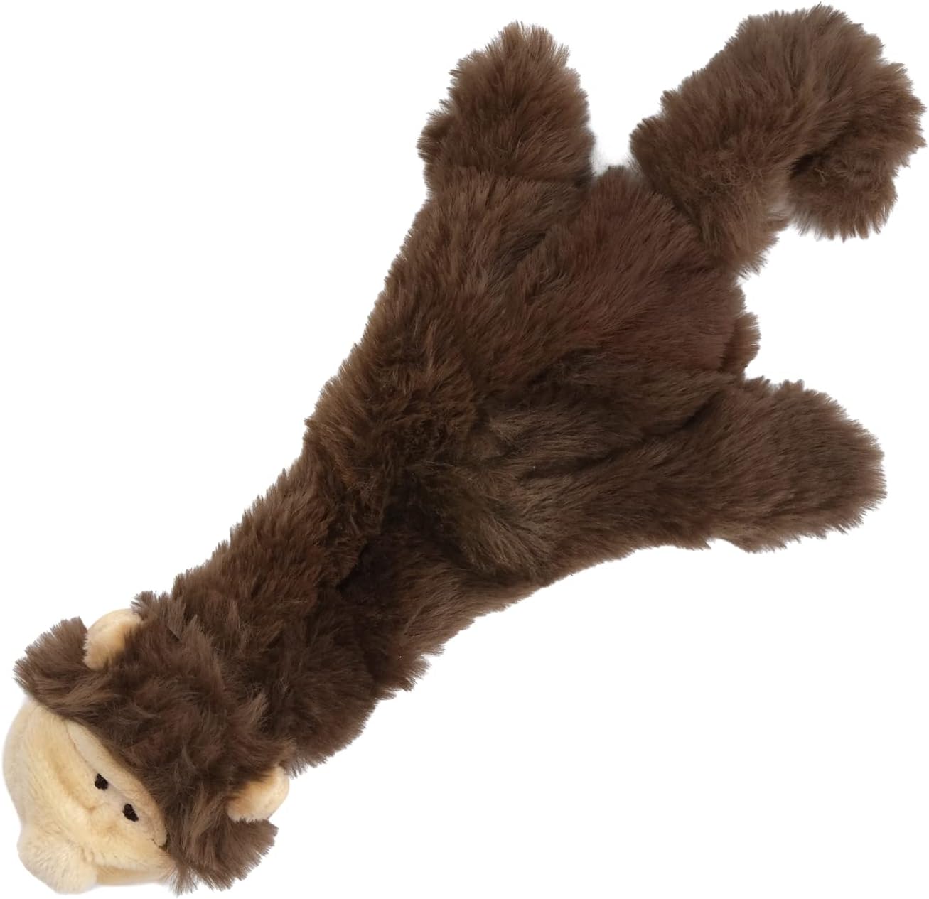 Dailypets Stuffless Wild Duck Plush Dog Toy with Dual Squeakers for Interactive Play
