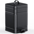 Poupipets Stainless Steel Dog Waste Bin with Soft Close Lid and Step Pedal 5L