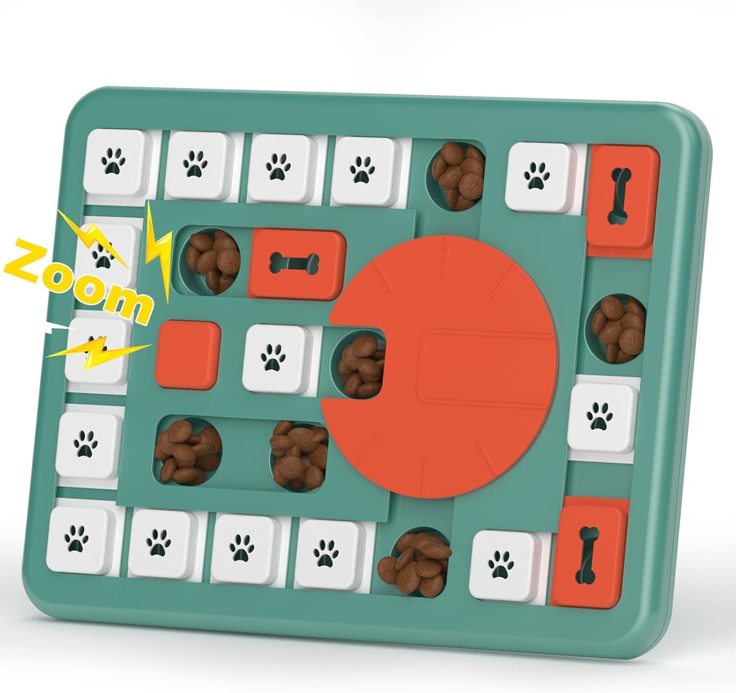 Dailypets Interactive Pet Puzzle Feeder with Treat Dispenser for Dogs and Cats IQ Play