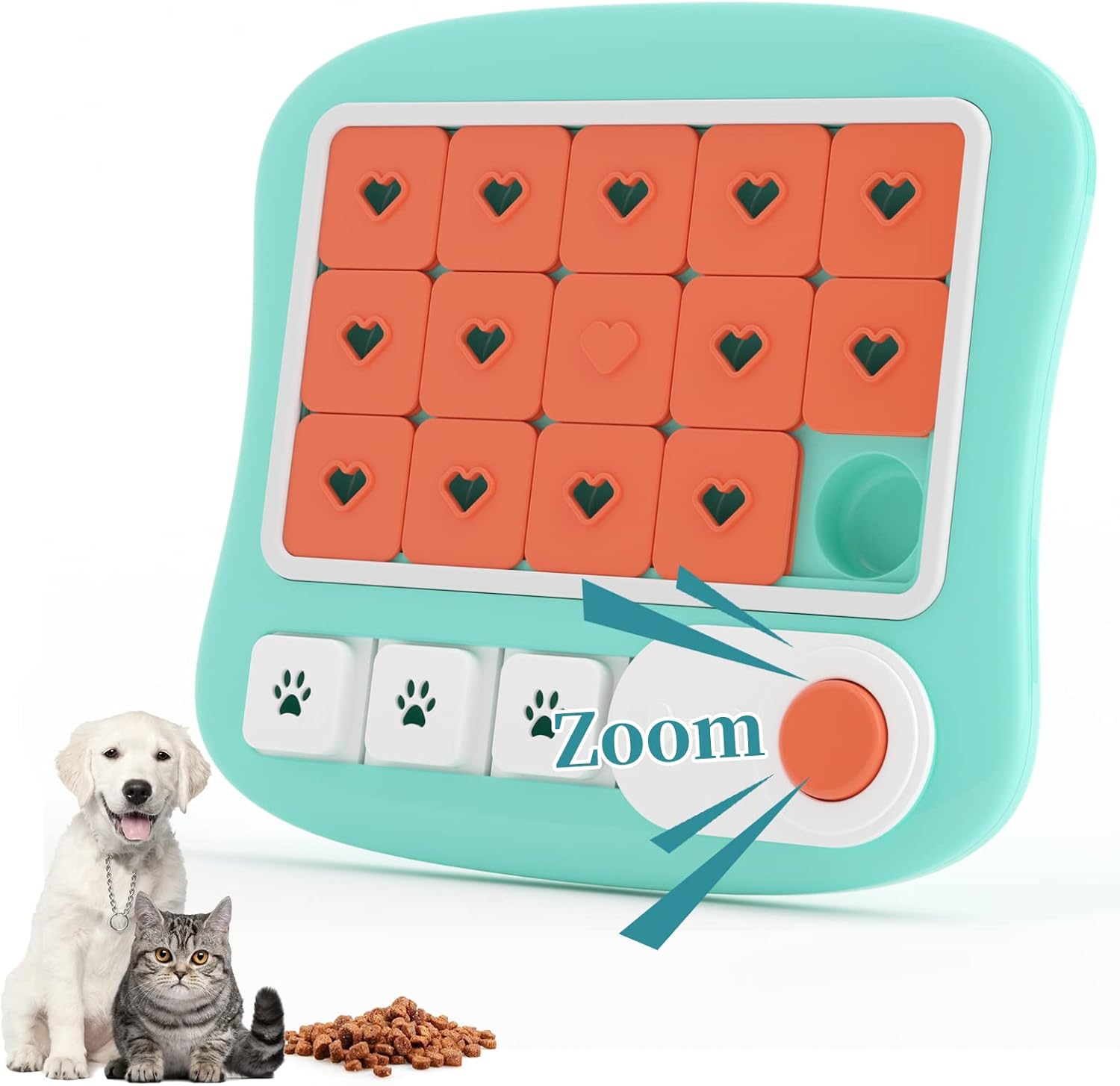 Dailypets Interactive Pet Puzzle Feeder with Treat Dispenser for Dogs and Cats IQ Play
