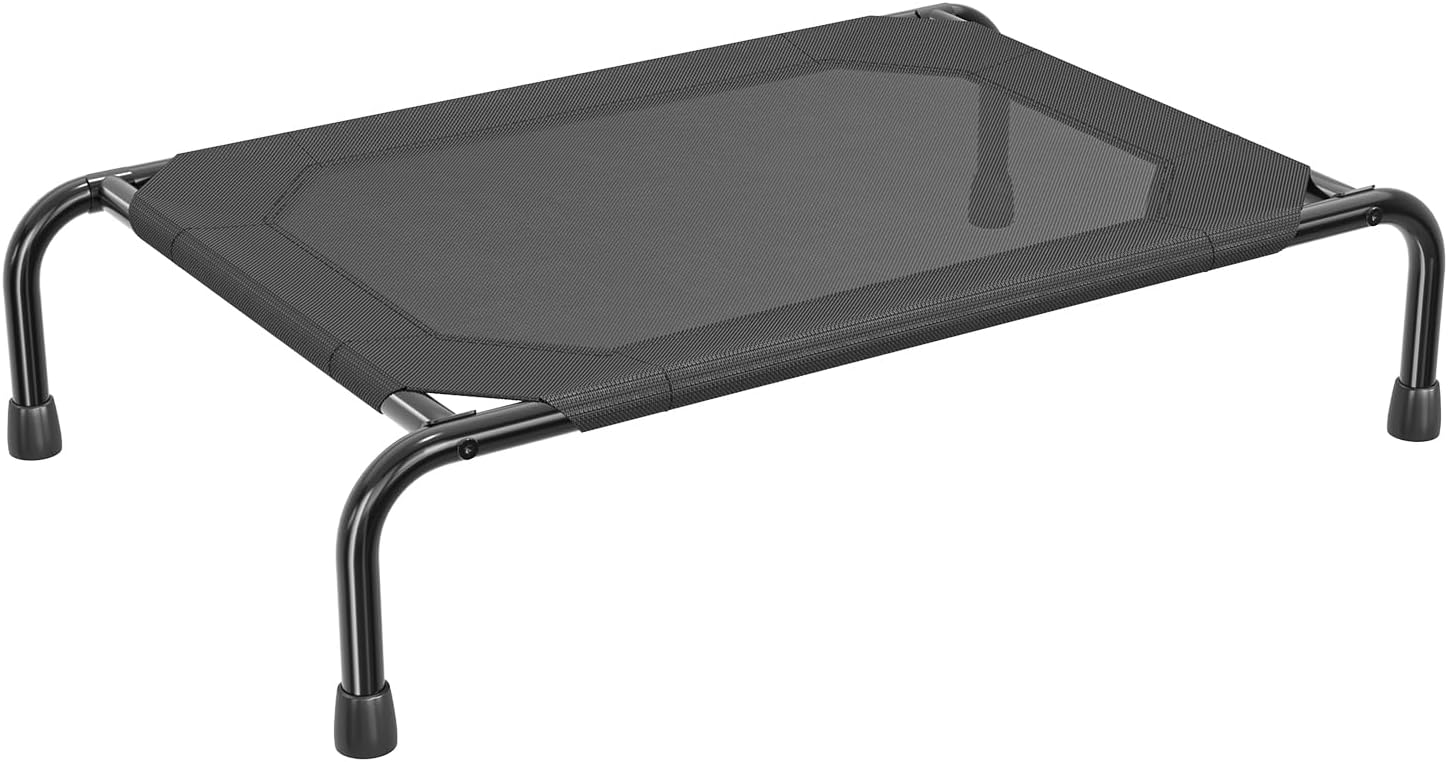Poupipets Heavy-Duty Elevated Dog Bed with Waterproof Mesh and 200 lb Support