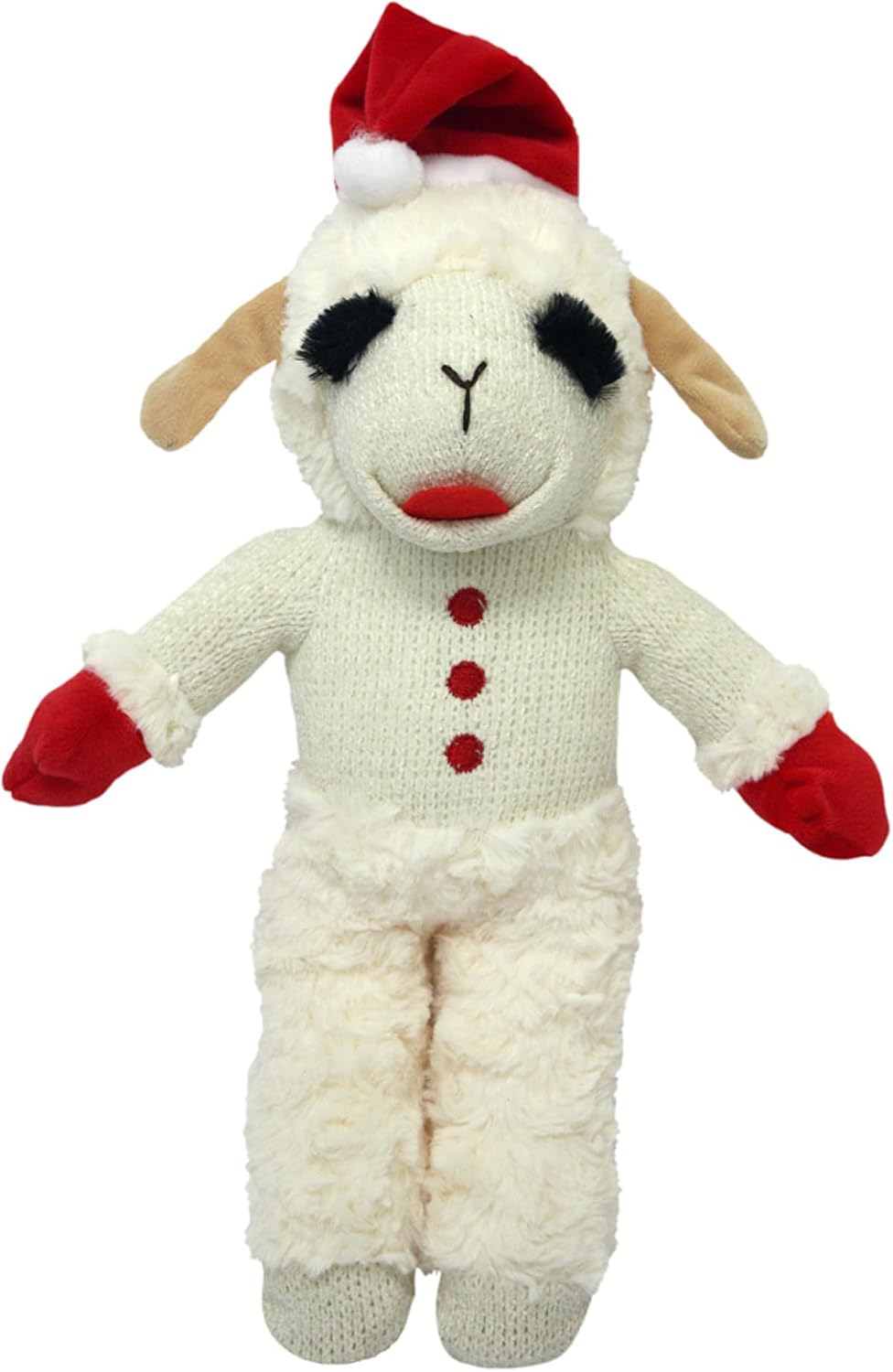 Dailypets Plush Squeaky Lamb Dog Toy for Cuddling, Fetch, and Everyday Play