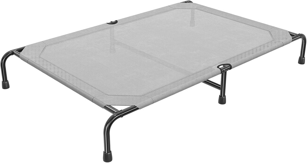 Poupipets Heavy-Duty Elevated Dog Bed with Waterproof Mesh and 200 lb Support