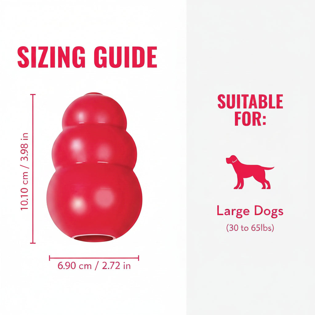Dailypets Natural Rubber Treat Dispensing Dog Toy for Large Dogs Interactive Play