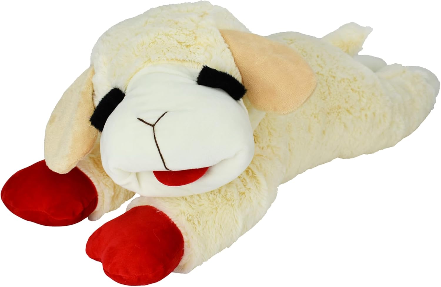 Dailypets Plush Squeaky Lamb Dog Toy for Cuddling, Fetch, and Everyday Play