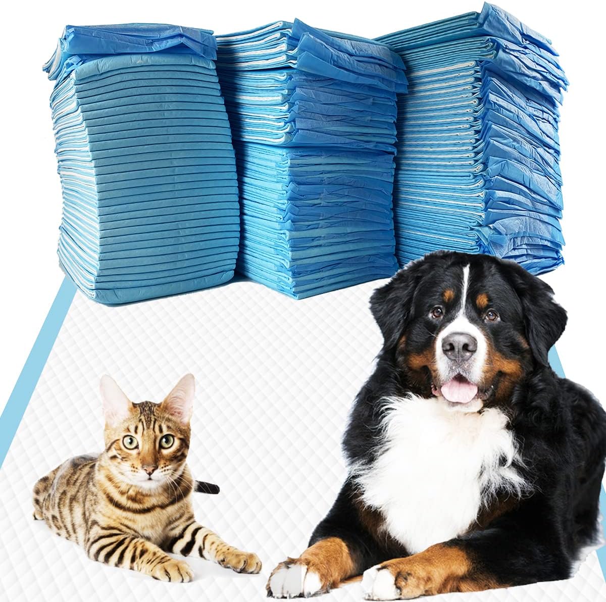 Poupipets Heavy Duty XXL Puppy Training Pads Super Absorbent Leak-Proof Dog Pee Pads