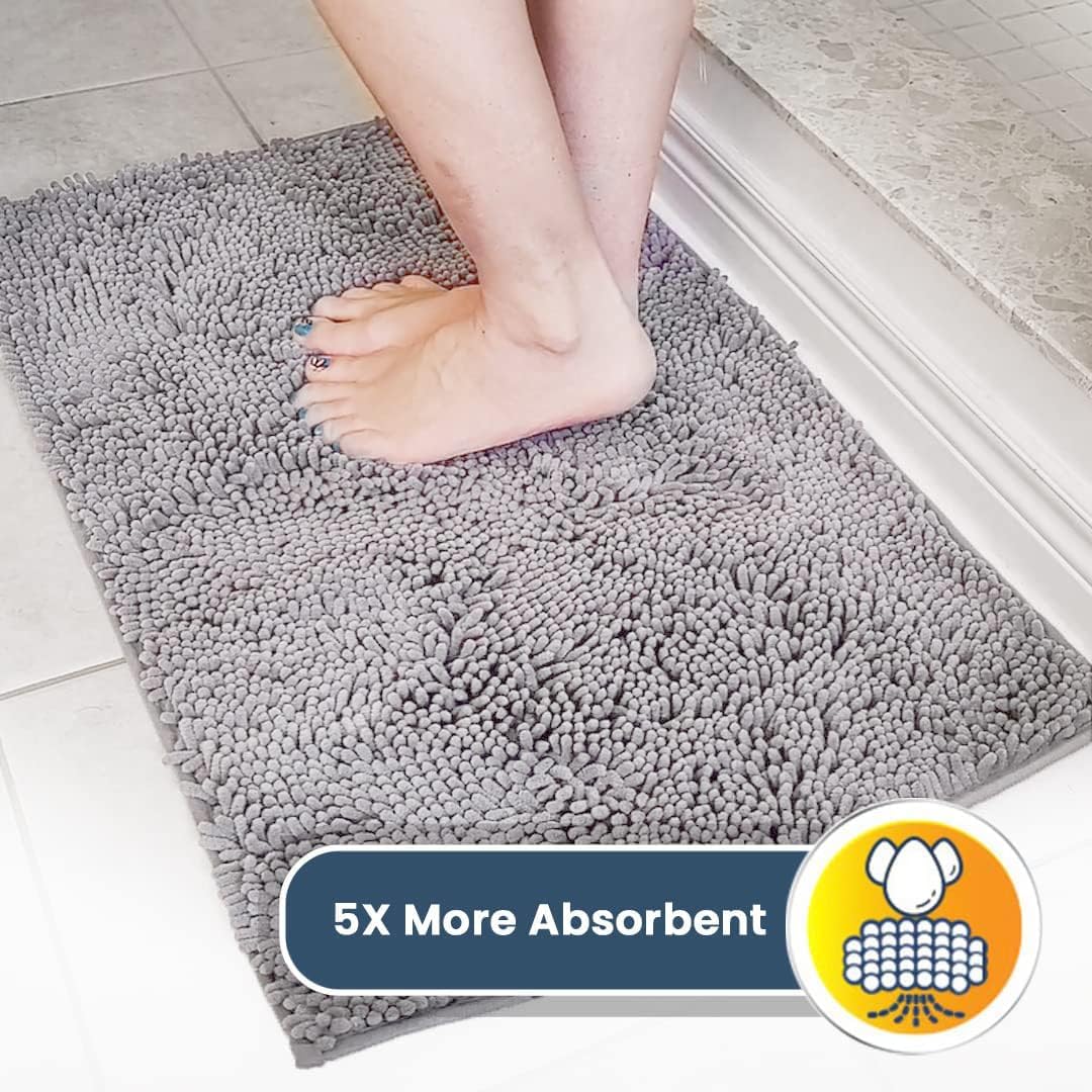 Poupipets Quick Dry Microfiber Pet Door Mat for Muddy Paws and Wet Shoes
