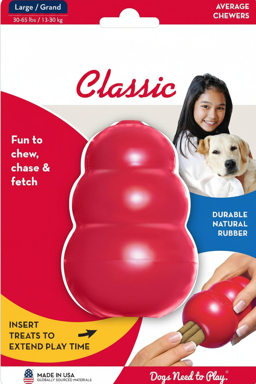 Dailypets Natural Rubber Treat Dispensing Dog Toy for Large Dogs Interactive Play