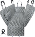 Poupipets Waterproof Dog Seat Cover for Back Seat with Side Flaps and Machine Washable Design
