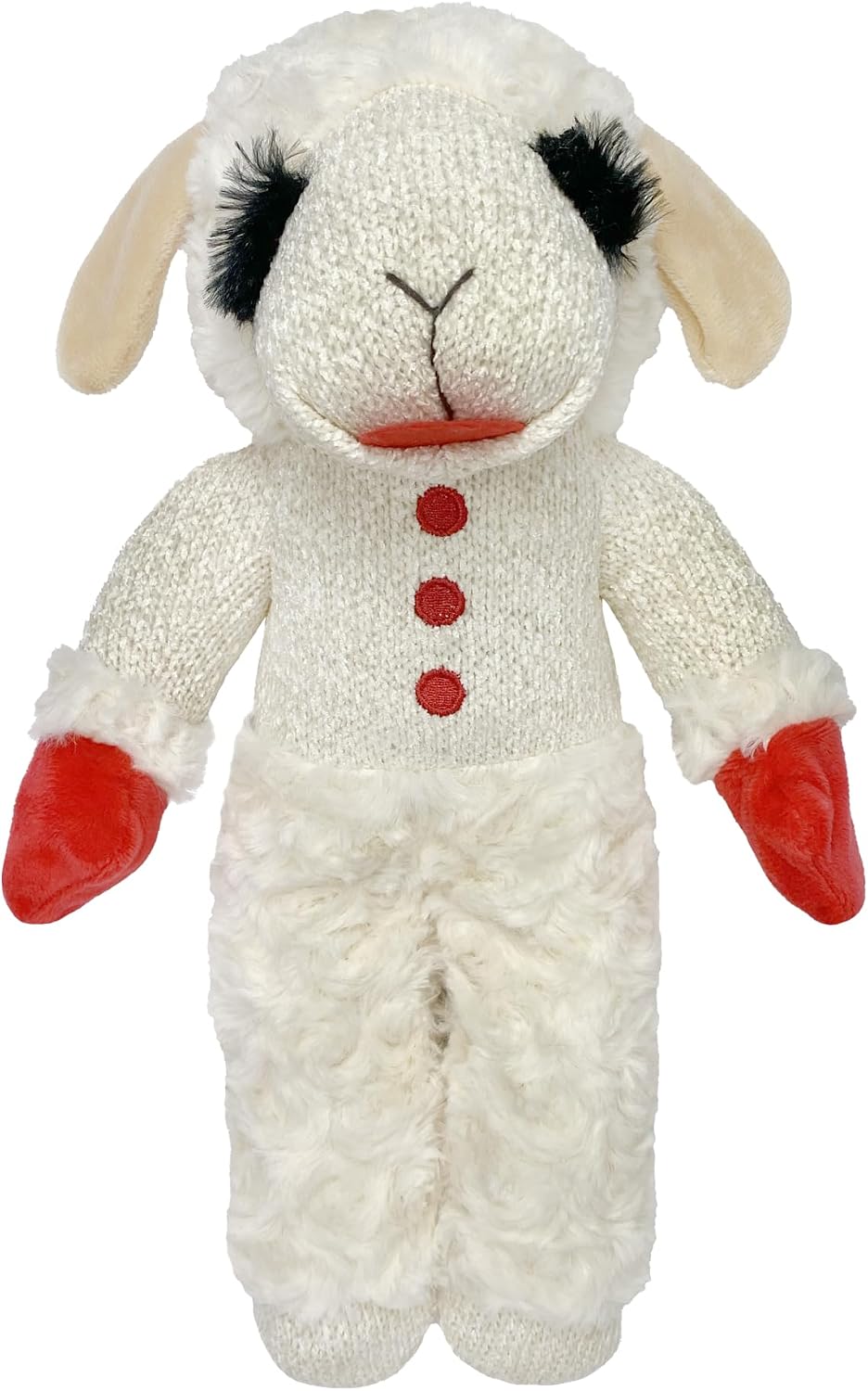 Dailypets Plush Squeaky Lamb Dog Toy for Cuddling, Fetch, and Everyday Play