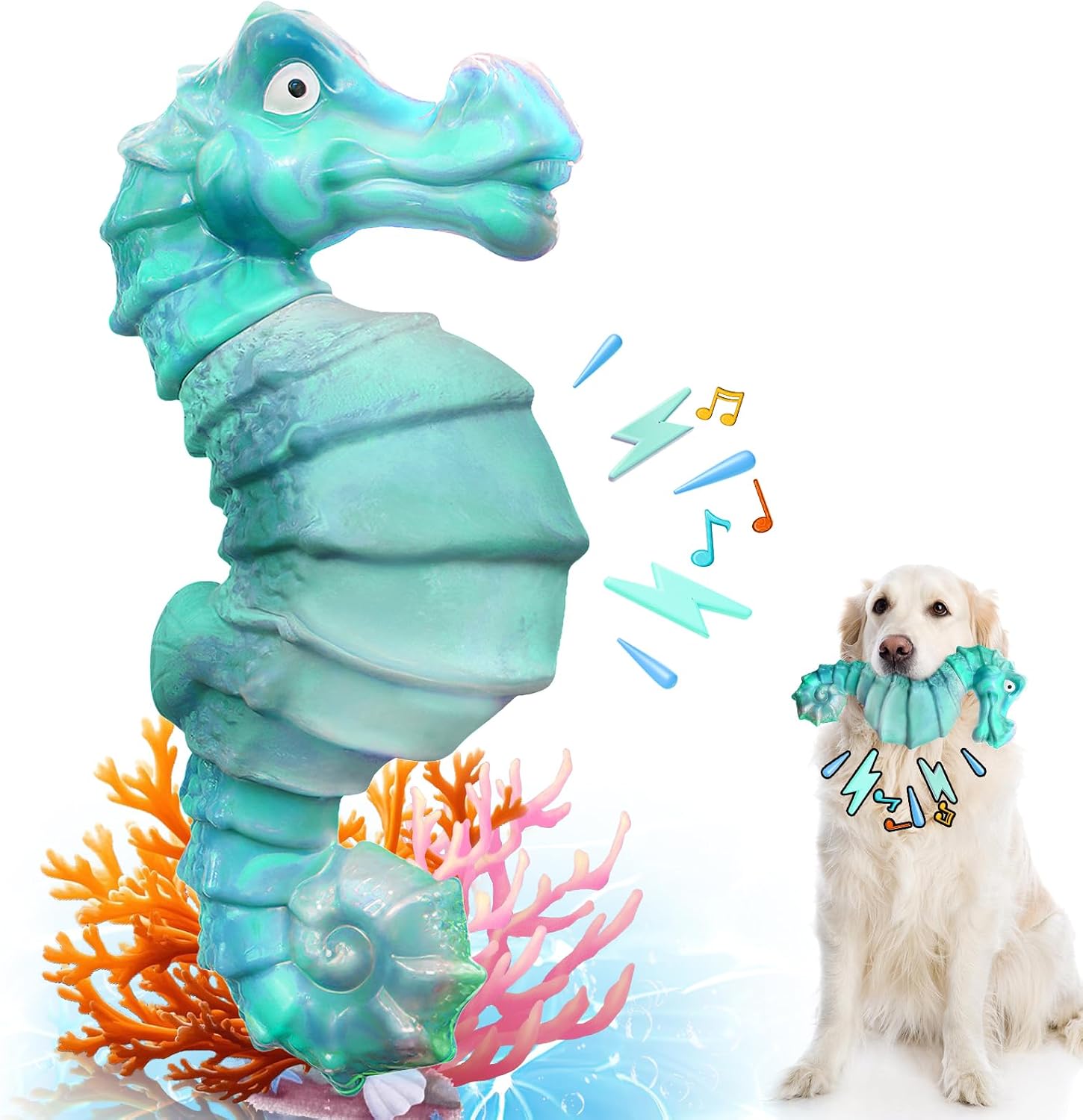 Dailypets Tough Alligator Dog Chew Toy for Strong Chewers with Durable Nylon Rubber