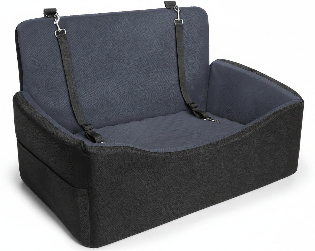 Poupipets Comfortable Dog Booster Seat with Memory Foam Support and Washable Cover