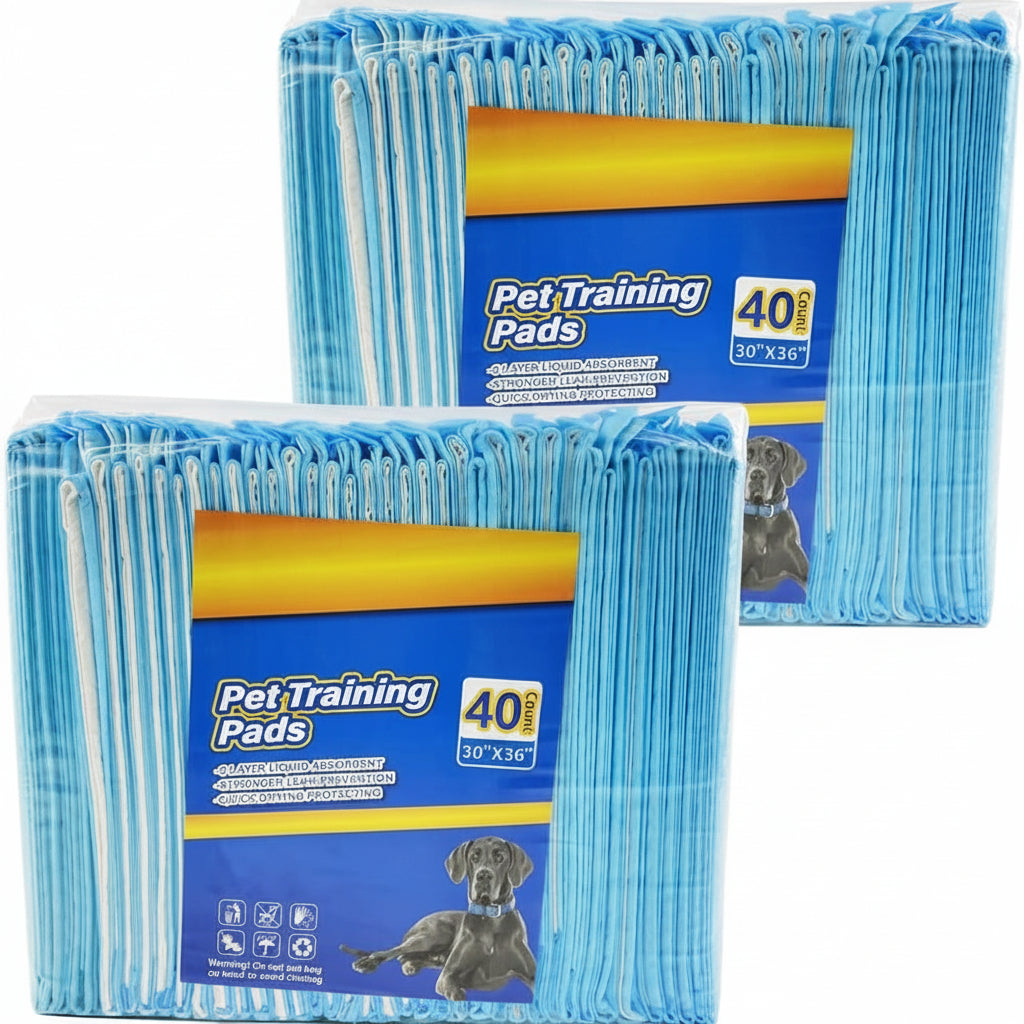 Poupipets Heavy Duty XXL Puppy Training Pads Super Absorbent Leak-Proof Dog Pee Pads