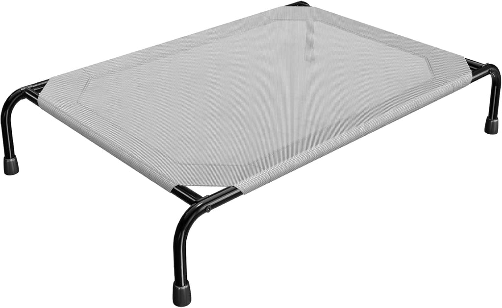 Poupipets Heavy-Duty Elevated Dog Bed with Waterproof Mesh and 200 lb Support