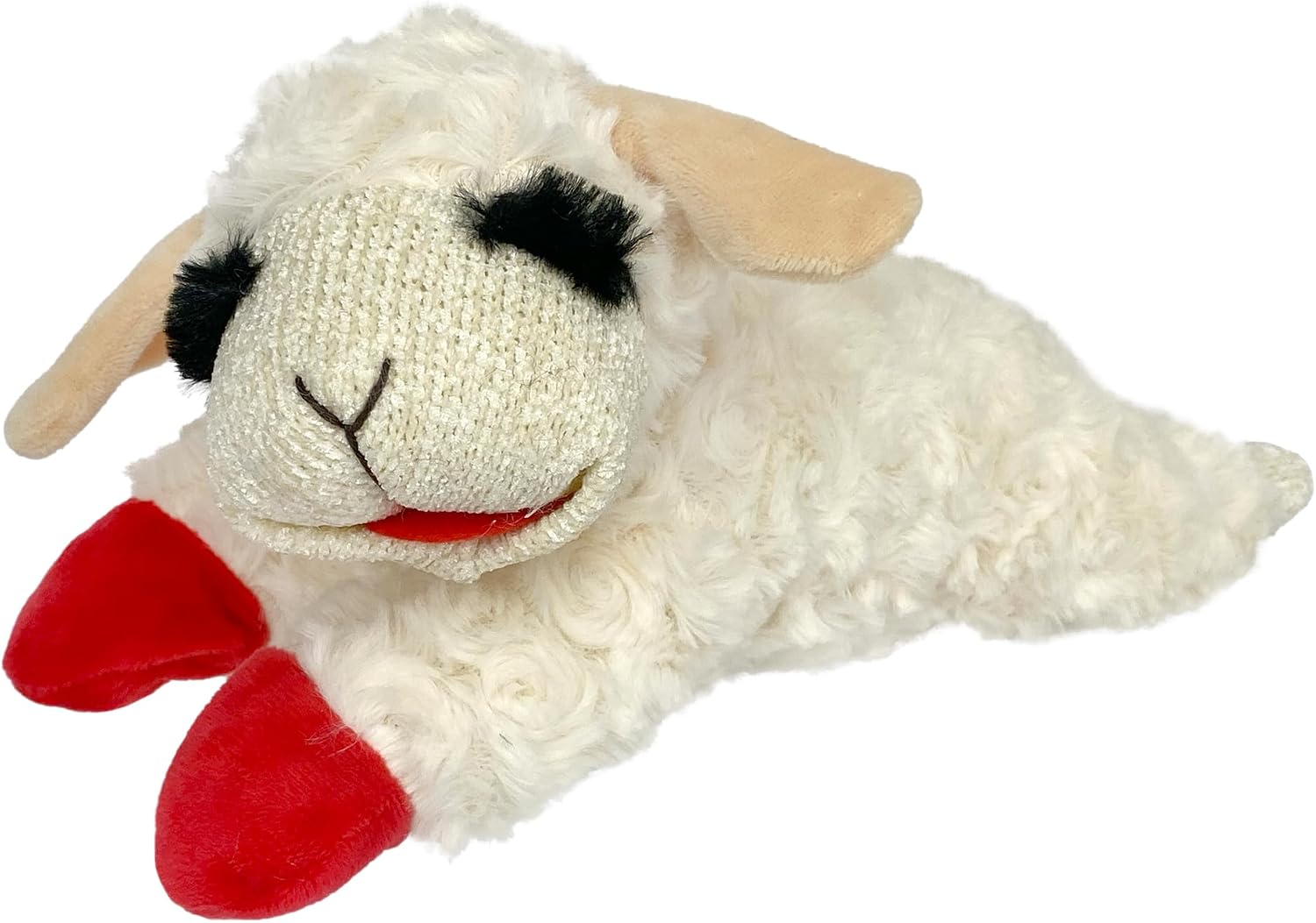 Dailypets Plush Squeaky Lamb Dog Toy for Cuddling, Fetch, and Everyday Play