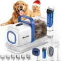 POUPIPETS Dog Grooming Vacuum Kit – 15000Pa Suction Clipper & Deshedding Tools, 2L