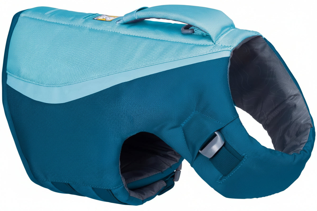 Poupipets Premium Dog Life Jacket with Lift Handle, Reflective Trim and Adjustable Fit