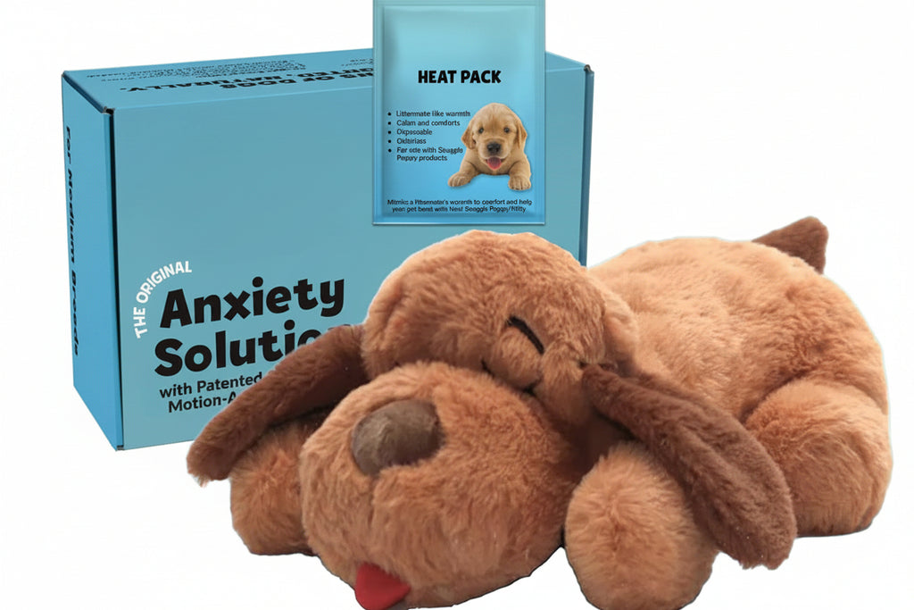 Dailypets Puppy Comfort Plush Toy with Heartbeat and Heat Pack for Rest and Sleep