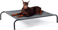 Poupipets Elevated Cooling Dog Bed with Breathable Teslin Mesh for Indoor & Outdoor Use