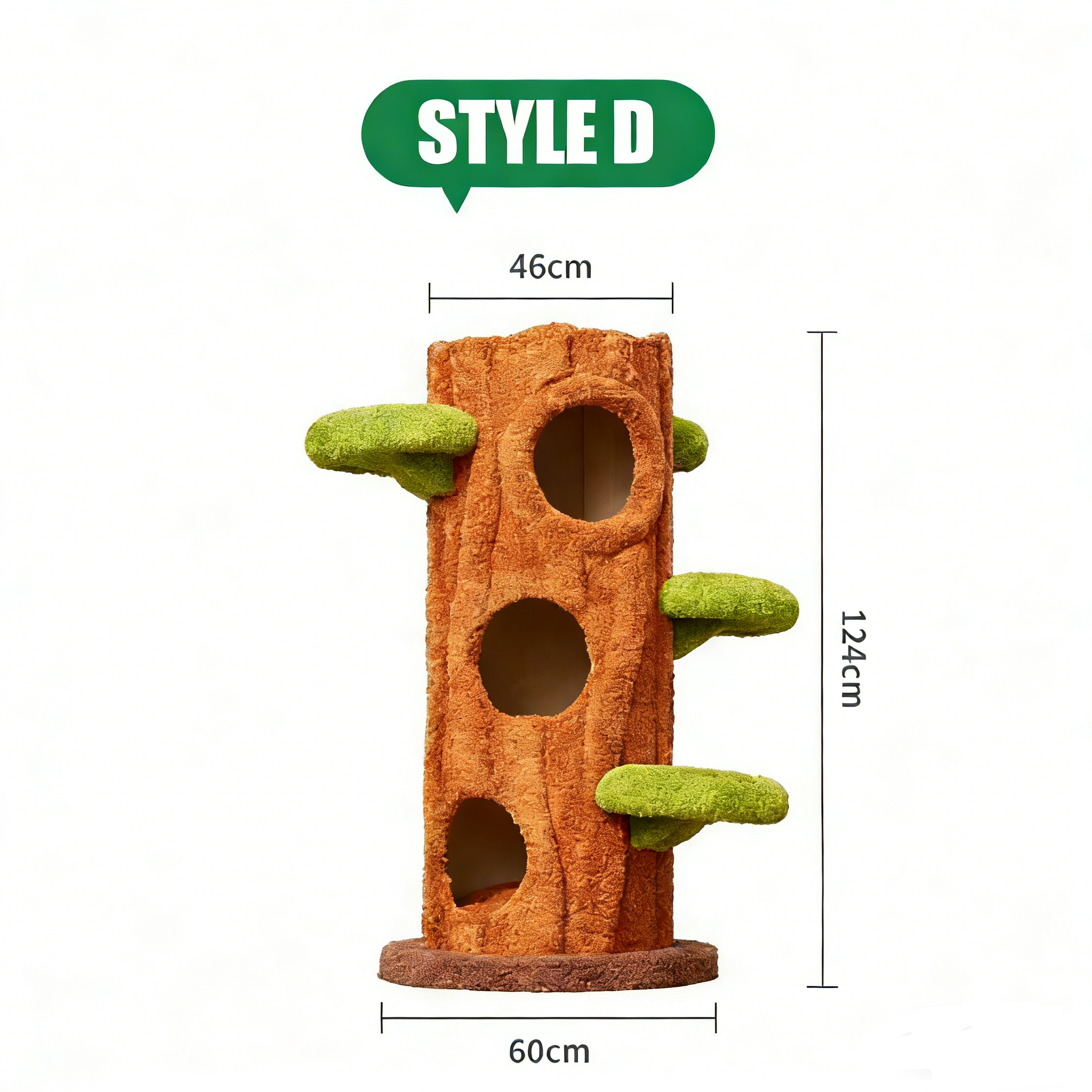 Dailypets Multi-Level Cat Tree with Enclosed Tree Houses for Large and Multiple Cats