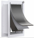Poupipets 3-Flap Wall Pet Door with Steel Frame and Aluminum Lock