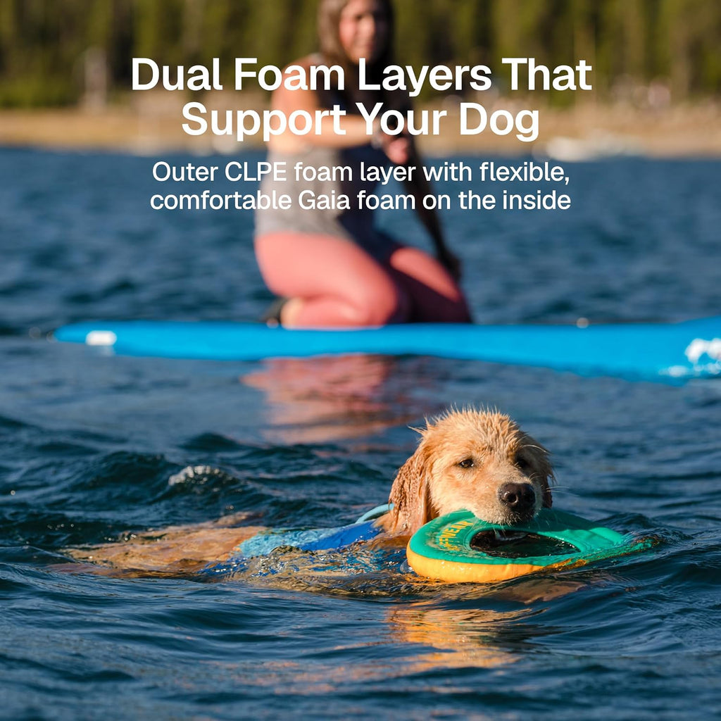 Poupipets Premium Dog Life Jacket with Lift Handle, Reflective Trim and Adjustable Fit