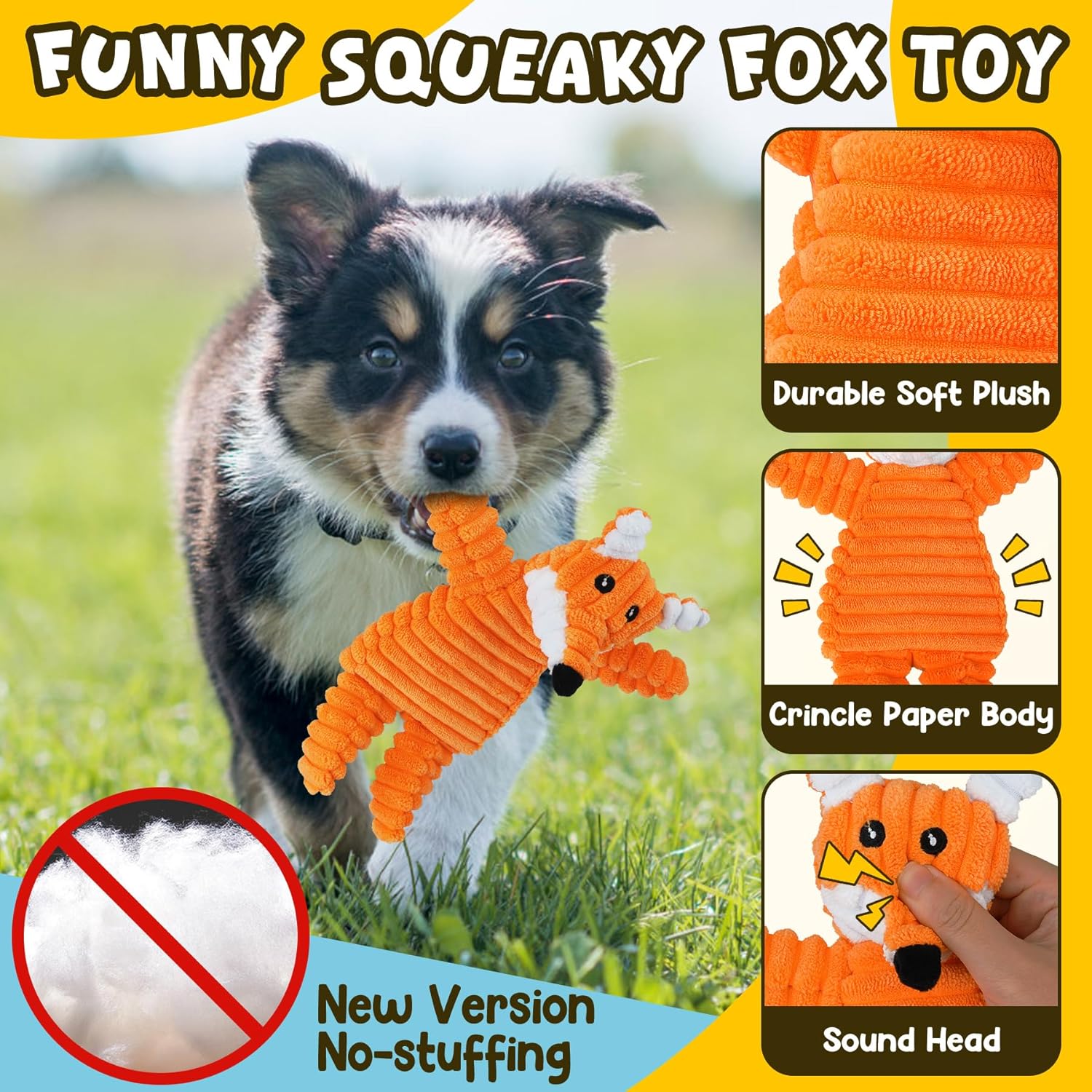 Dailypets Puppy Toy Bundle with Squeaky Plush Rope Toys and Treat Ball 9 Pieces
