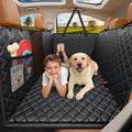 Poupipets Full-Cover Dog Car Bed Extender with Firm Base for Sedans SUVs and Trucks